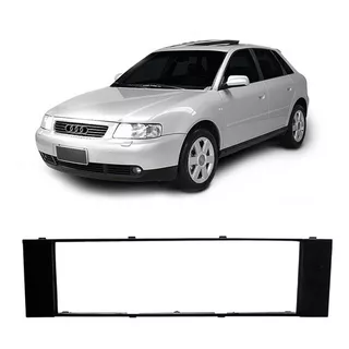 Moldura Painel Rádio 1din Audi A3 1997 A 2006 Cor Preta