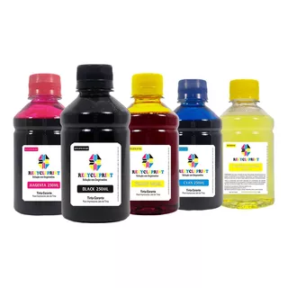 Kit 1250ml Tinta Compatível Impressora Epson L395/3110/3150