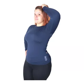 Blusa Camisa Proteção Uv50 Solar Térmica Feminina Plus Size