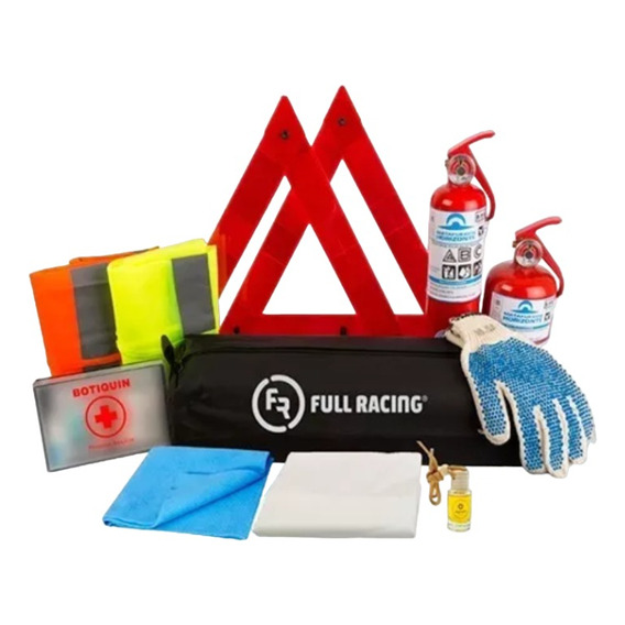 Kit Reglamentario De Emergencia Para Autos 9 En 1 + Regalo