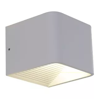 Luminaria De Pared Iindirecta Led/cálido Aluminio/blanco