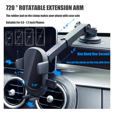 Sixfu Soporte De Telefono Para Automovil [ventosa Estable Gi