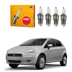 Jogo Velas Ngk Punto 1.8 8v 2007 A 2011