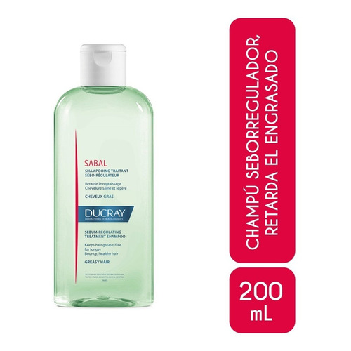 Ducray Sabal Shampoo Seborregulador Cabello Graso 200ml
