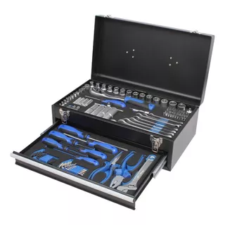 Juego Set Herramientas Tubos 133 Piezas Caja Metal Kld Ht