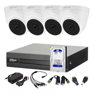 Kit Seguridad Dvr 8ch + 4 Cámaras Full Hd Interior + Disco