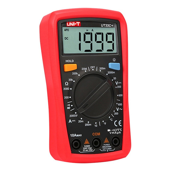  Uni-t Ut33c Multimetro Tester Digital Plus Voltaje Corriente