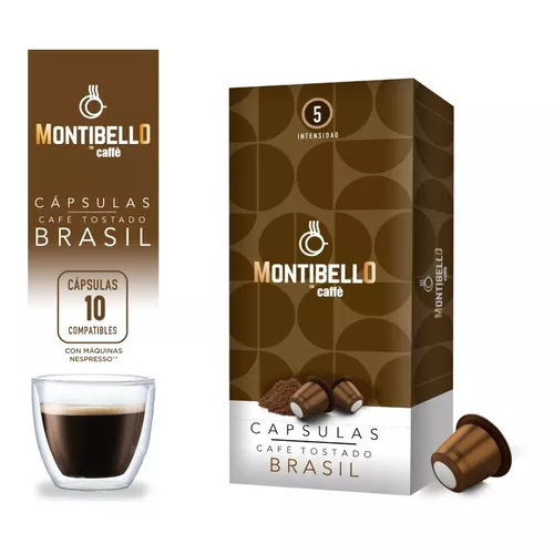 Capsulas Cafe Montibello Brasil Nespresso Compatible X10u