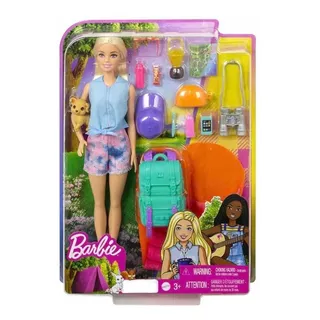 Muñeca Barbie Malibu Campista It Takes Two Accesorios 30 Cm