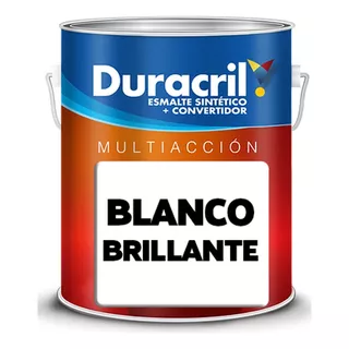 Esmalte Sintético Blanco Brillant 4lts Multiacción Duracril 