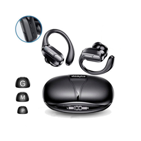 Auriculares Lenovo XT80 Thinkplus negros Bluetooth 5.3