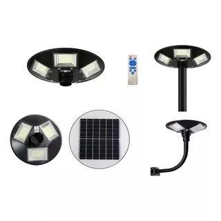 Farol Solar Ufo Luz Led 500w Inalambrico Con Control Remoto