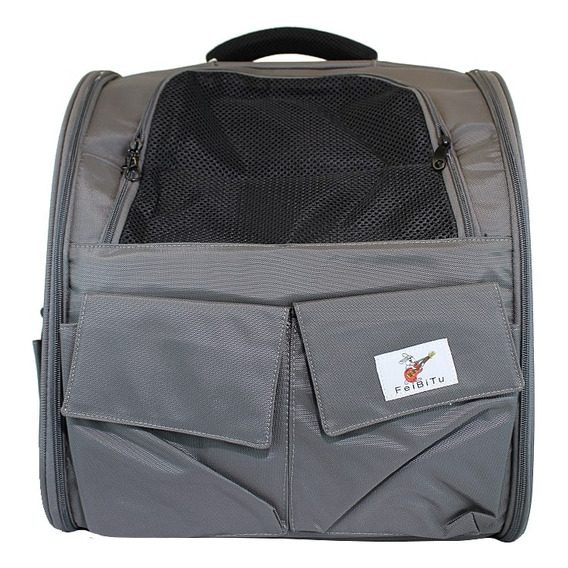 Mochila Skv B21101 Para Mascota Gris