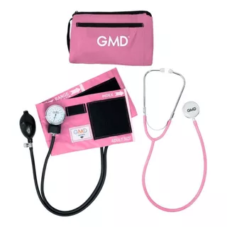 Kit Tensiometro Manual Fonendoscopio Gmd Rappaport Estuche Color Rosado