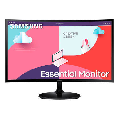 Monitor Curvo Samsung Essential S3 S36c 27 75hz Amd Freesync Color Negro