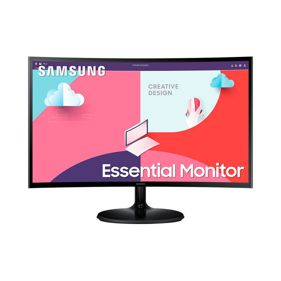 Monitor Curvo Samsung Essential S3 S36c 27 75hz Amd Freesync Color Negro