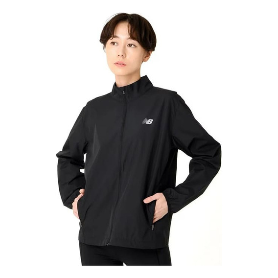 Campera New Balance Active Woven De Mujer - Wj41243bk Flex