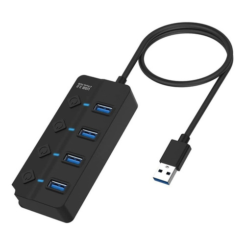 Hub Usb Haxly Hubi U4-s 4 En 1 Port 4x 3.0 5gbps C/ Switch