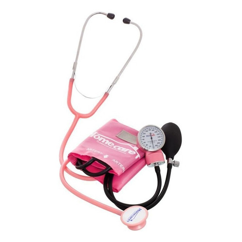 Kit Baumanometro Con Estetoscopio Duplex 2600 - Homecare Color Rosa