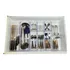 Kit 12 Organizador Acrílico Transparente Empilhável Modular