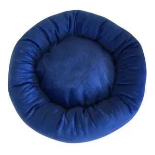 Cama Nuvem Pet Redonda Para Cachorros E Gatos Cor Azul