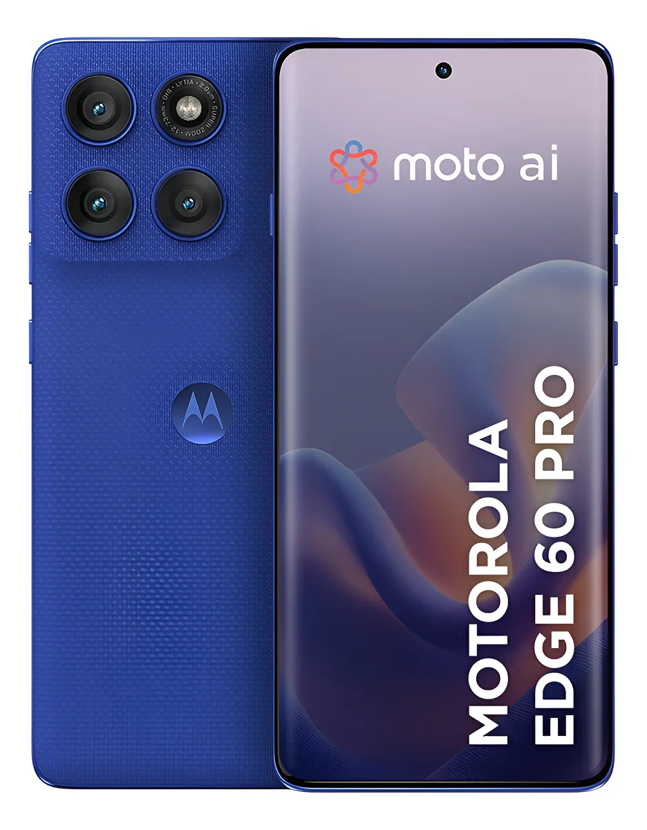 Smartphone Motorola Edge 60 Pro 5g - 256gb 24gb (12gb Ram+12gb Ram Boost) Tela Quad-curve Moto Ai 50mp Sony Camera Ultrarresistencia Militar Ip68 + Ip69 - Azul