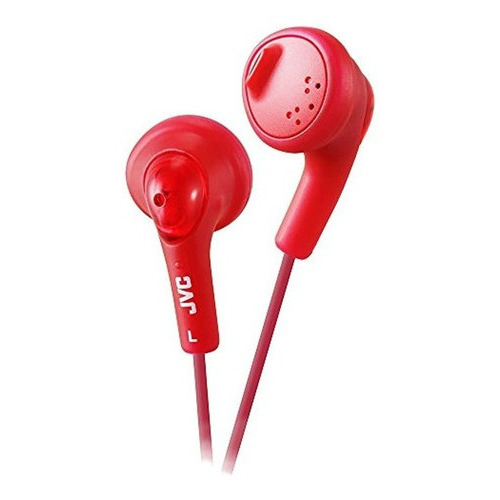 Jvc Haf160r Gumy Ear Bud Auriculares Rojo Color Red