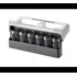 Especiero Plegable Organizador 6 Frascos Cocina Estante Blanco Y Gris