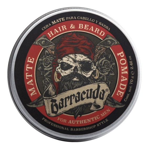 Cera Para Peinar Barracuda Mate Barba Y Bigote 70g