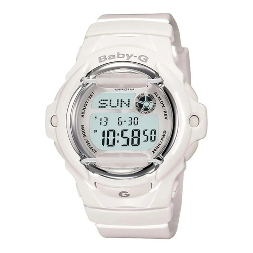 Reloj Casio G-shock Baby-g Analógico Original Mujer Color de la correa Blanco