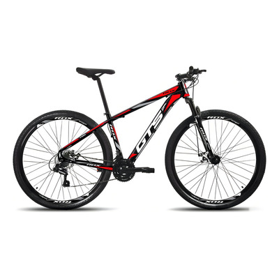 Bicicleta Aro 29 Gts Alumunio Rdx 21v Câmbio Shimano A Disco Cor Preto/vermelho Tamanho Do Quadro 17