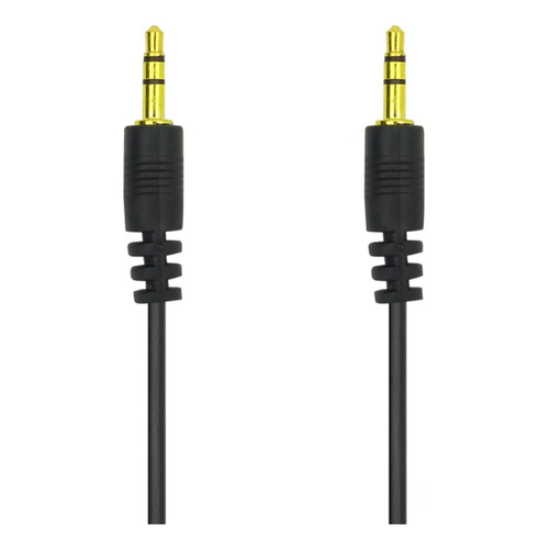 Cable Plug De 1 Jack Macho A 1 Jack Macho Rst Audio Cable Aux 3.5 Mm Male To 3.5 Mm Male Negro De 3m