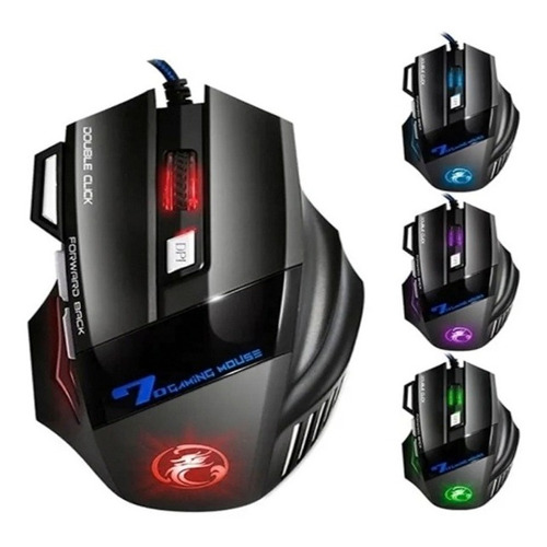 Mouse gamer Jiexin  X7 negro