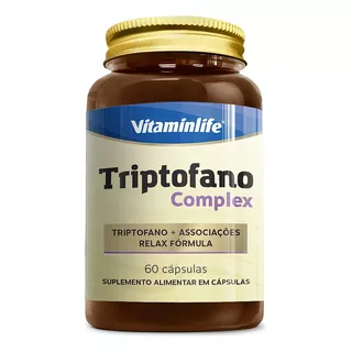 Triptofano Complex Vitaminlife Inositol Mag B6 Zinco 60 Cps