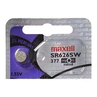 Pila Maxell 377 Sr626sw X1 Unidad Oxido De Plata