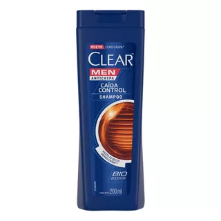 Shampoo Clear Men Caida Control En Botella De 200ml Por 1 Unidad