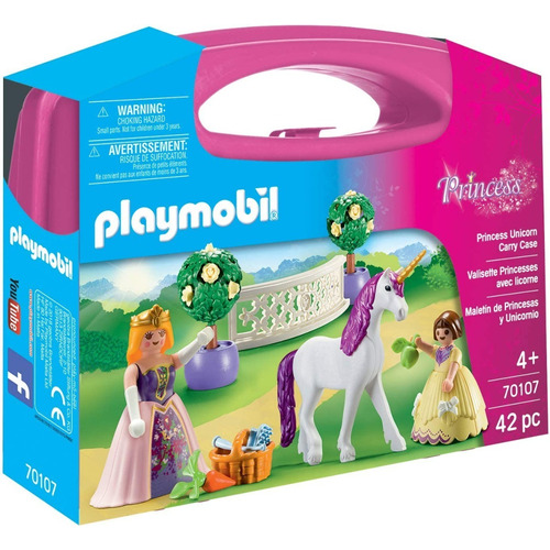 Playmobil Maletín Grande Princess Y Unicornio 42 Pzas