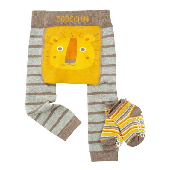 Ropa Bebés Pijama Leggins + Medias Zoocchini! Diseño León