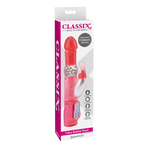 Vibrador Rabbits Classix, Clitoral Anal Sexshop Color Rosa