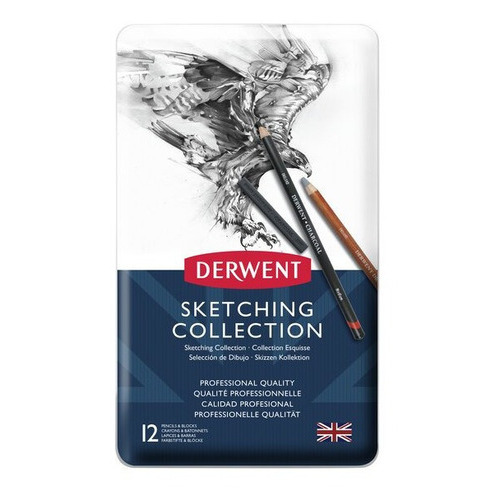 Set Premium De Dibujo Derwent Sketching Collection 12 Piezas