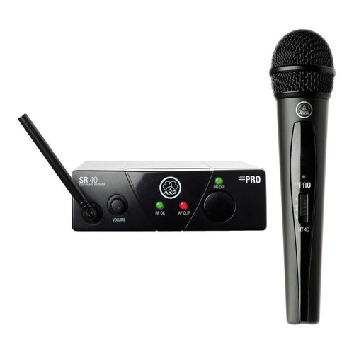 Micrófono AKG WMS40 Mini Vocal Set Dinámico Cardioide color negro