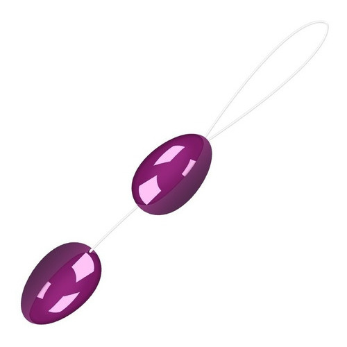 Bolas Chinas Kegel Anal Vaginal Violetas 3,4cm X 5,5cm Color Violeta