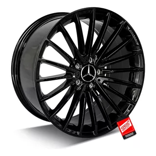 Par Roda C-63 Amg Aro 19 Tala 9.5 5x112 Et47 Preto Brilante