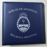 Carpeta Vk Para 180 Monedas Con Logo De Argentina