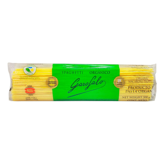 Spaghetti Organico Garofalo 500g Espagueti Pasta Italiana