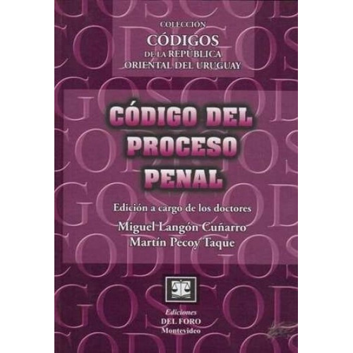 Codigo Del Proceso Penal - Miguel Langon Cuñarro