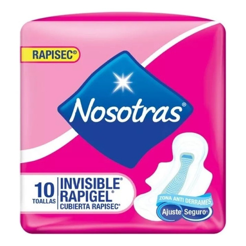 Toallas Nosotras Invisible Rapigel - Unidad A $19