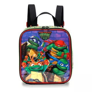 Lancheira Escolar Infantil Tartarugas Ninja -11874 Xeryus Cor Verde