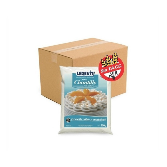 Polvo Chantilly Ledevit 12x250g - Cotillón Waf