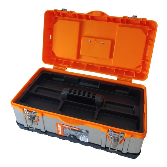 Caja De Herramientas Inoxidable 410 Mm Harden 520226 Color Naranja